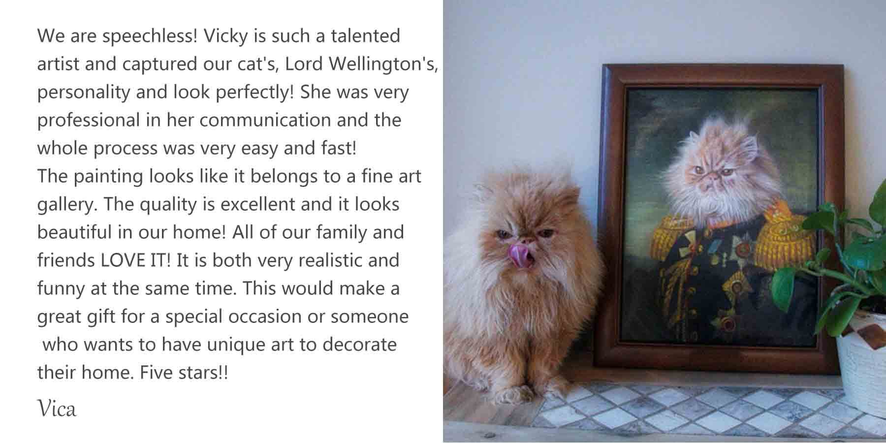 Vica custom cat portrait