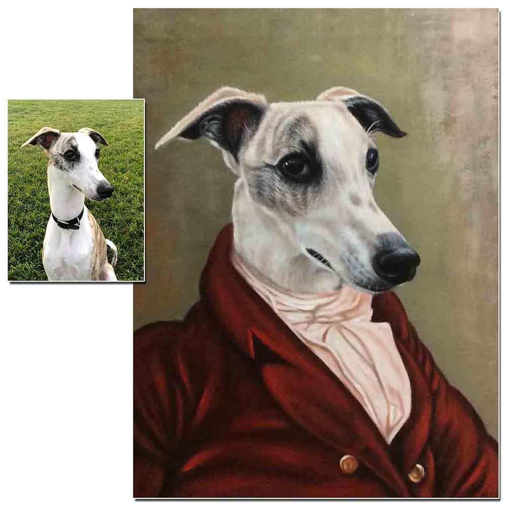 Custom Hand Painted Queen Pet Portrait Oil Painting Home & Garden > Decor > Artwork > Posters, Prints, & Visual Artwork ArtToyourlife