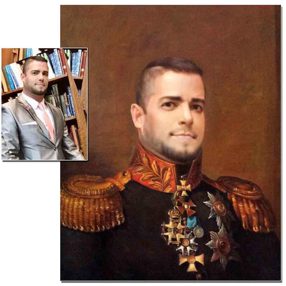 1 Person-Hand Painted Oil Portrait Home & Garden > Decor > Artwork > Posters, Prints, & Visual Artwork ArtToyourlife