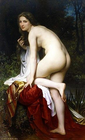 Baigneuse (1870). Artist: William Adolphe Bouguereau Home & Garden > Decor > Artwork > Posters, Prints, & Visual Artwork ArtToyourlife