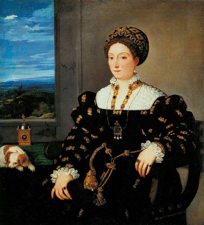 Eleonora Gonzaga (c. 1538). Artist: Tiziano Vecelli （Titian) Home & Garden > Decor > Artwork > Posters, Prints, & Visual Artwork ArtToyourlife