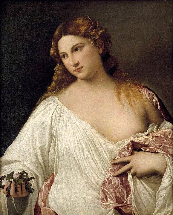 Flora (c. 1515). Artist: Tiziano Vecelli （Titian) Home & Garden > Decor > Artwork > Posters, Prints, & Visual Artwork ArtToyourlife