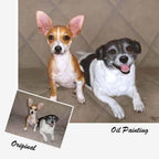 Custom Hand Painted Pet & Animal Portrait Oil Painting Home & Garden > Decor > Artwork > Posters, Prints, & Visual Artwork ArtToyourlife