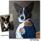Custom Hand Painted Pet Portrait Oil Painting--The General Home & Garden > Decor > Artwork > Posters, Prints, & Visual Artwork ArtToyourlife