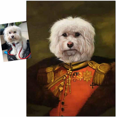 Custom Hand Painted Pet Portrait Oil Painting--The General Home & Garden > Decor > Artwork > Posters, Prints, & Visual Artwork ArtToyourlife
