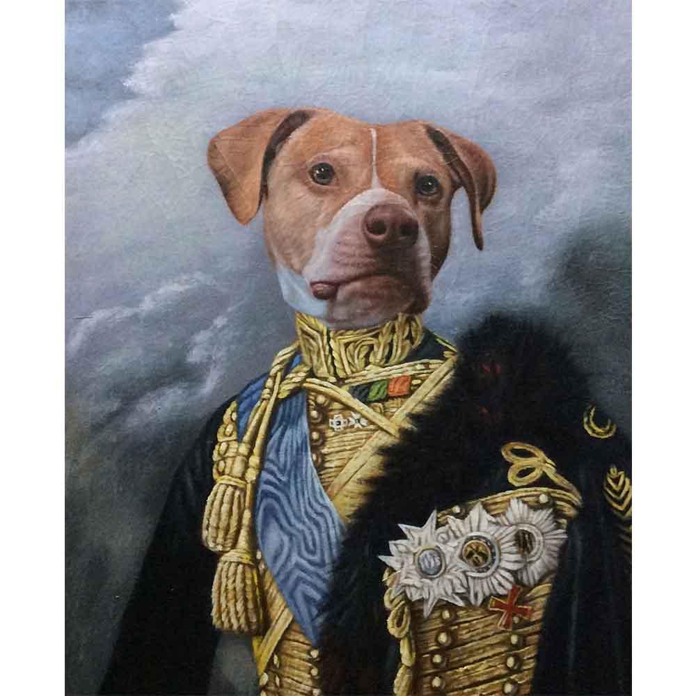 Custom Hand Painted Queen Pet Portrait Oil Painting Home & Garden > Decor > Artwork > Posters, Prints, & Visual Artwork ArtToyourlife