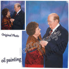 Custom Hand Painted People & Pets portrait Oil Painting Home & Garden > Decor > Artwork > Posters, Prints, & Visual Artwork ArtToyourlife