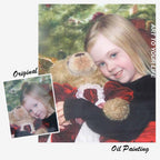 Custom Hand Painted People & Pets portrait Oil Painting Home & Garden > Decor > Artwork > Posters, Prints, & Visual Artwork ArtToyourlife