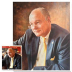 Custom Hand Painted People & Pets portrait Oil Painting Home & Garden > Decor > Artwork > Posters, Prints, & Visual Artwork ArtToyourlife