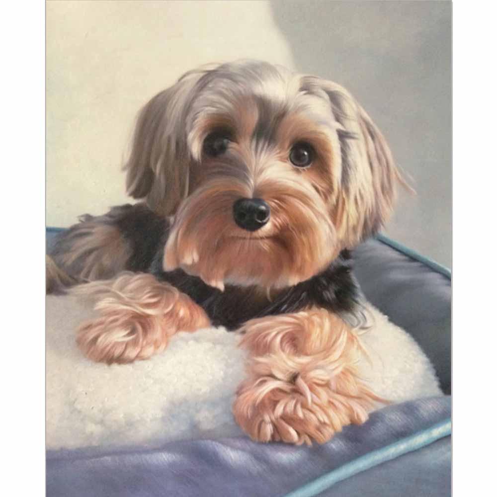 Custom Hand Painted Pet Portrait Oil Painting Home & Garden > Decor > Artwork > Posters, Prints, & Visual Artwork ArtToyourlife