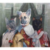 Custom Hand Painted Regal Pet Portrait Oil Painting Home & Garden > Decor > Artwork > Posters, Prints, & Visual Artwork ArtToyourlife