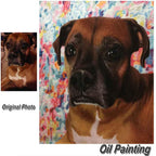 Custom Hand Painted Pet Portrait Oil Painting Home & Garden > Decor > Artwork > Posters, Prints, & Visual Artwork ArtToyourlife