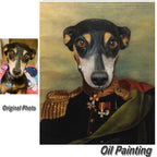 Custom Hand Painted Pet Portrait Oil Painting--The General Home & Garden > Decor > Artwork > Posters, Prints, & Visual Artwork ArtToyourlife