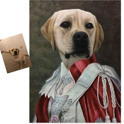 Custom Hand Painted Queen Pet Portrait Oil Painting Home & Garden > Decor > Artwork > Posters, Prints, & Visual Artwork ArtToyourlife