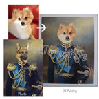 Custom Hand Painted Pet Portrait Oil Painting--The General Home & Garden > Decor > Artwork > Posters, Prints, & Visual Artwork ArtToyourlife