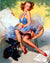 Hold Everything. Artist: Gil Elvgren Home & Garden > Decor > Artwork > Posters, Prints, & Visual Artwork ArtToyourlife