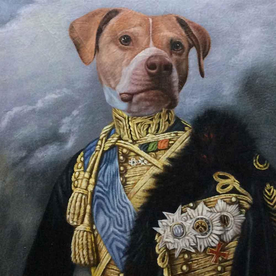 Custom Hand Painted Pet Portrait Oil Painting--The General Home & Garden > Decor > Artwork > Posters, Prints, & Visual Artwork ArtToyourlife