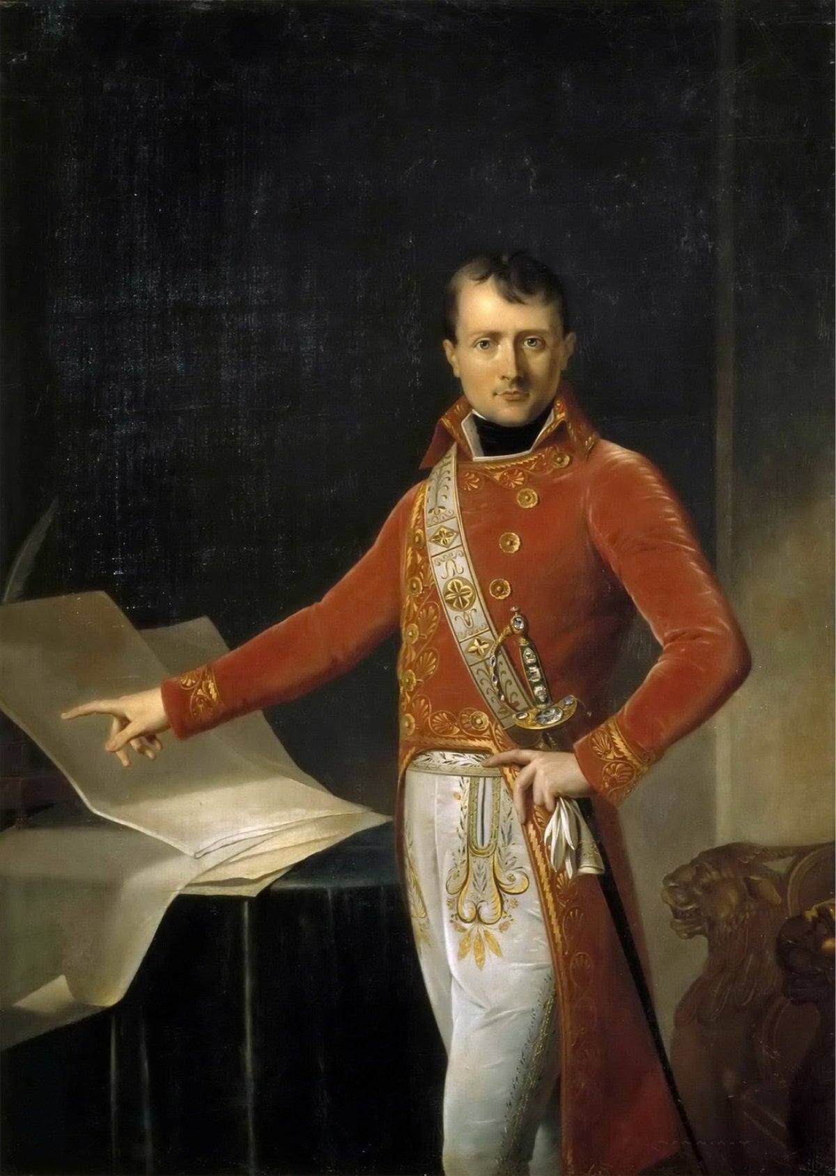 Napoleon Bonaparte, Premier Consul. Artist: Anne-Louis Girodet Home & Garden > Decor > Artwork > Posters, Prints, & Visual Artwork ArtToyourlife