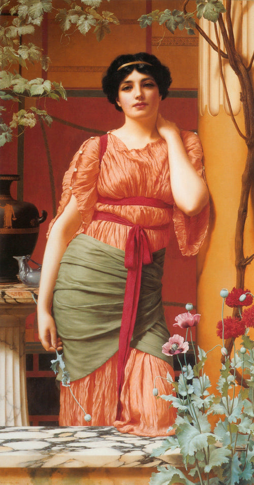 Nerissa (1906) . Artist: John William Godward Home & Garden > Decor > Artwork > Posters, Prints, & Visual Artwork ArtToyourlife