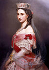 Portrait of Charlotte of Belgium (1864). Artist: Franz Xaver Winterhalter Home & Garden > Decor > Artwork > Posters, Prints, & Visual Artwork ArtToyourlife