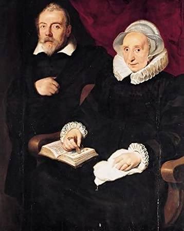 Portrait of Elisabeth Mertens and Her Late Husband (c. 1630)，Artist: Cornelis de Vos Home & Garden > Decor > Artwork > Posters, Prints, & Visual Artwork ArtToyourlife