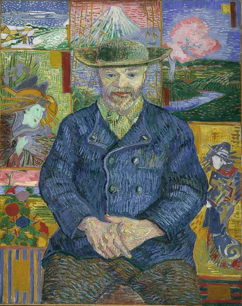 Portrait of Père Tanguy (1887). Artist: Vincent van Gogh Home & Garden > Decor > Artwork > Posters, Prints, & Visual Artwork ArtToyourlife