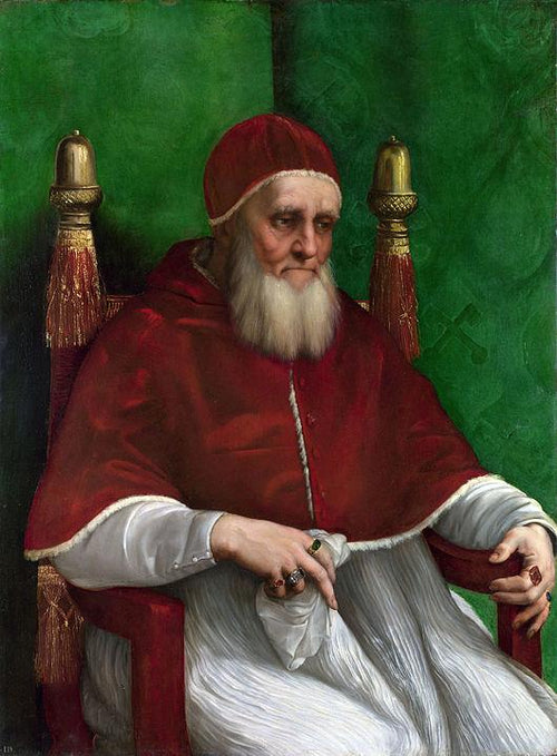 Portrait of Pope Julius II (c. 1512). Artist: Raphael Home & Garden > Decor > Artwork > Posters, Prints, & Visual Artwork ArtToyourlife
