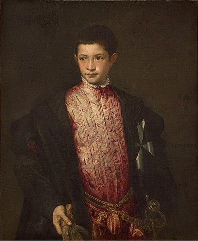 Portrait of Ranuccio Farnese (1542). Artist: Tiziano Vecelli （Titian) Home & Garden > Decor > Artwork > Posters, Prints, & Visual Artwork ArtToyourlife