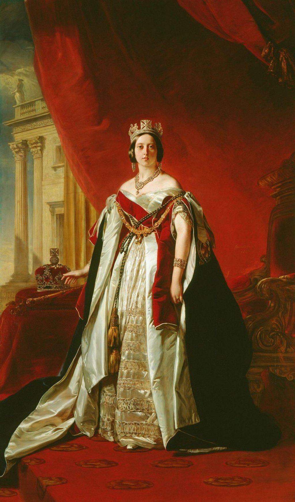 Portrait of Victoria of the United Kingdom I (c.1843). Artist: Franz Xaver Winterhalter Home & Garden > Decor > Artwork > Posters, Prints, & Visual Artwork ArtToyourlife