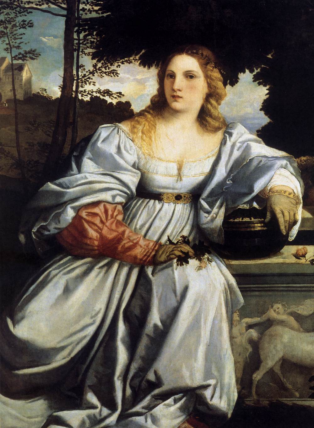 Sacred and Profane Love (detail-1) 1514. Artist: Tiziano Vecelli （Titian) Home & Garden > Decor > Artwork > Posters, Prints, & Visual Artwork ArtToyourlife