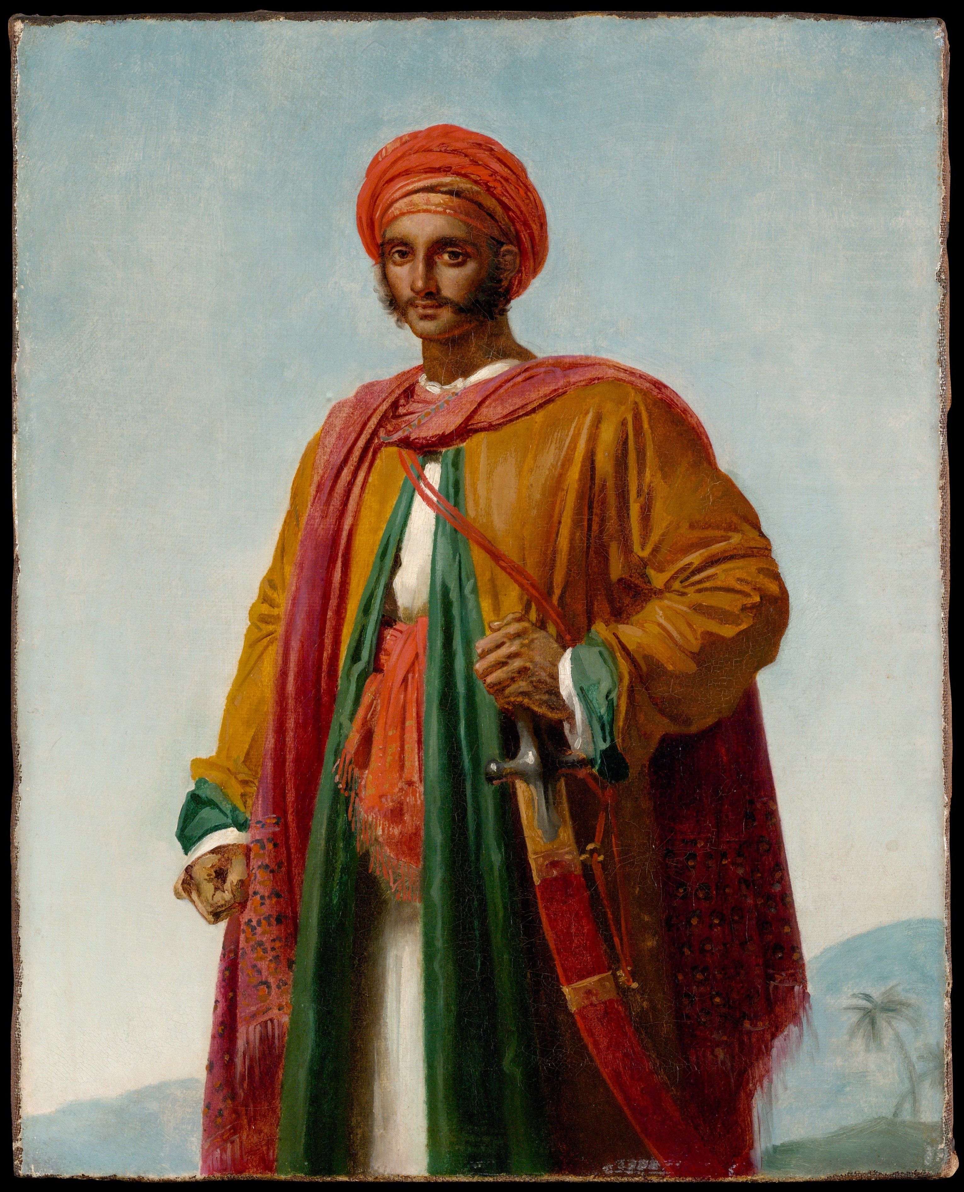 Portrait of an Indian. Artist: Anne-Louis Girodet Home & Garden > Decor > Artwork > Posters, Prints, & Visual Artwork ArtToyourlife