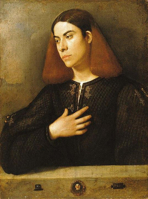 The Budapest Portrait of a Young Man (c.1508-1510). Artist: Giorgione Home & Garden > Decor > Artwork > Posters, Prints, & Visual Artwork ArtToyourlife