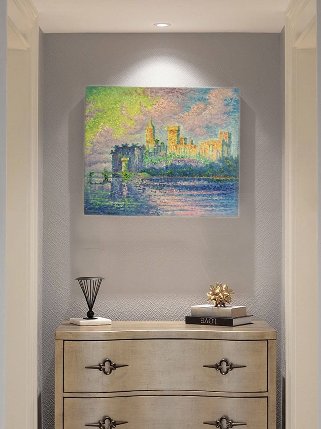 Paul Signac-The Papal Palace Avignon Home & Garden > Decor > Artwork > Posters, Prints, & Visual Artwork Best Portrait Painting