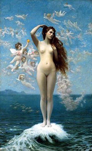 Venus Rising (1890). Artist: Jean-Léon Gérôme Home & Garden > Decor > Artwork > Posters, Prints, & Visual Artwork ArtToyourlife
