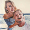 Couple Portrait Custom hand-painted oil portrait from photo Home & Garden > Decor > Picture Frames ArtToyourlife