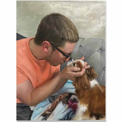 Custom People & Pets Portrait Painting Arts & Entertainment > Hobbies & Creative Arts > Arts & Crafts > Art & Crafting Materials > Textiles > Crafting Canvas > Painting Canvas ArtToyourlife