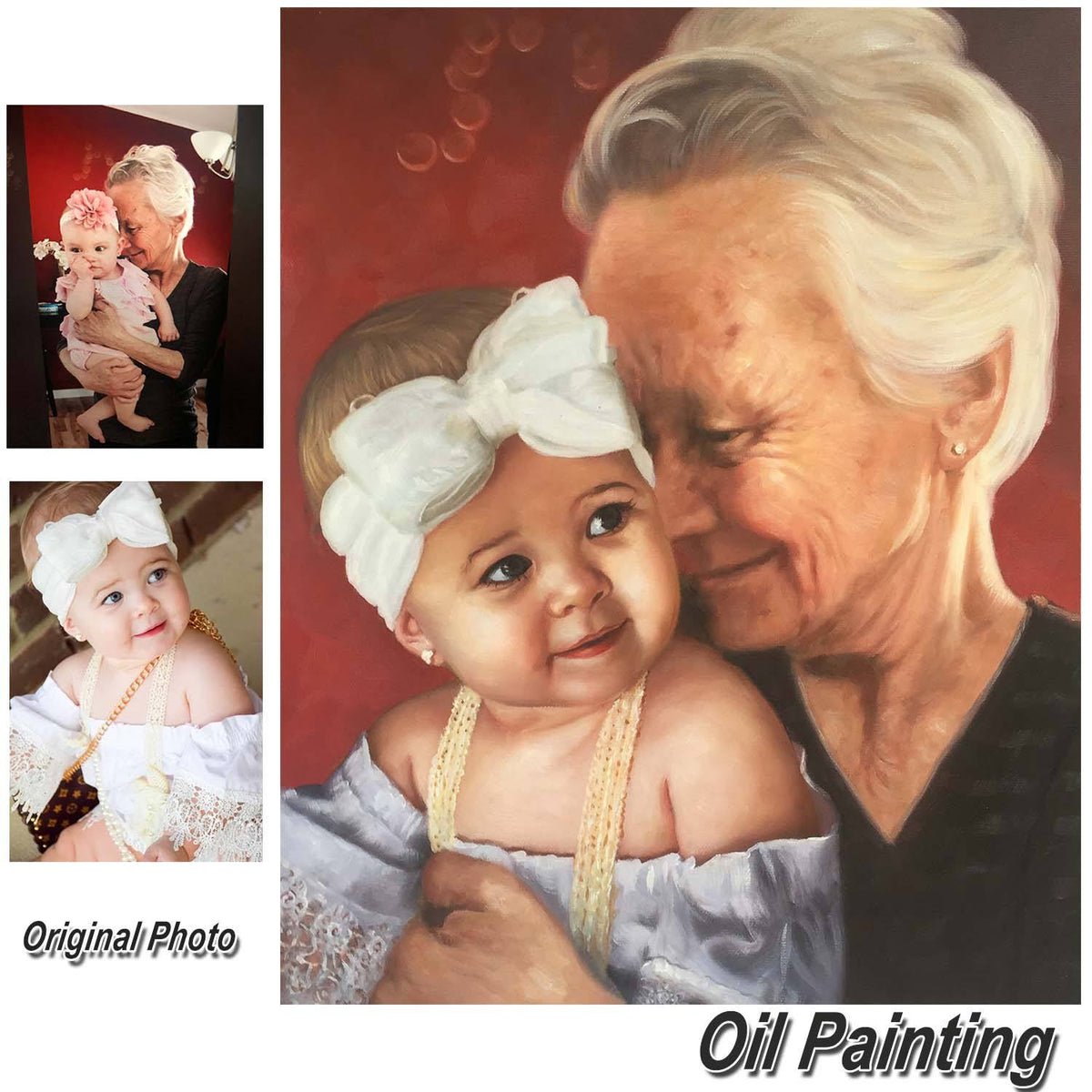 Custom Modern Portrait -2People Arts & Entertainment > Hobbies & Creative Arts > Arts & Crafts > Art & Crafting Materials > Textiles > Crafting Canvas > Painting Canvas ArtToyourlife