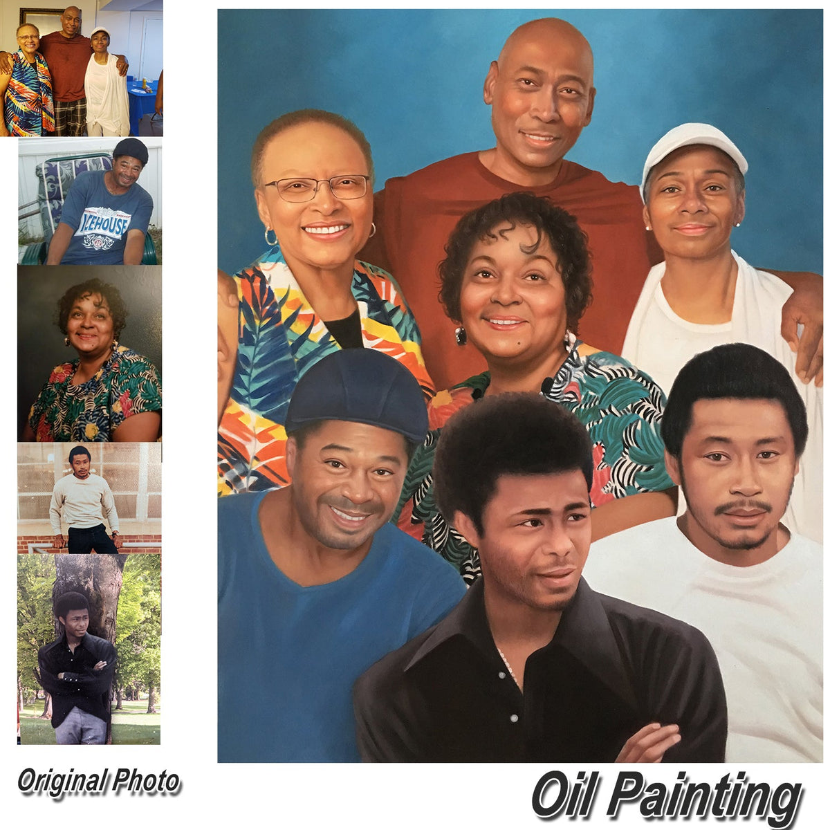 Custom Modern Portrait Painting -6 to 8 Persons Home & Garden > Decor > Artwork > Posters, Prints, & Visual Artwork ArtToyourlife